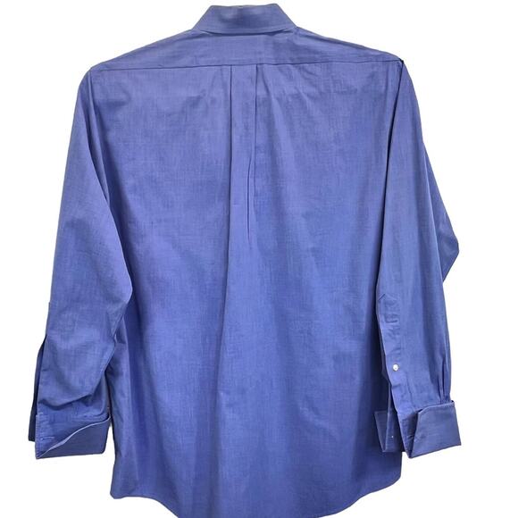 Brooks Brothers Mens Dress Shirt Blue Size 15 Sleeve 32 Button Up Cuff Sleeve - Picture 3 of 8